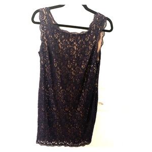 Adrianna Papell Navy lace dress